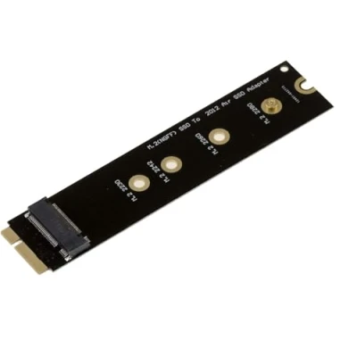 Abbildung von KALEA INFORMATIQUE Adapter M2 auf Mac 2012, um EIN M.2 SSD anstelle des originalen 8+18 poligen MD224 MD223 MD231 MD232 zu montieren. Lange Version mit Schraubendreher.