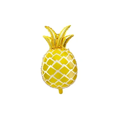 Abbildung von PartyDeco Folienballon Ananas 38x63cm für Helium geeignet Luftballon Kindergeburtstag Strandparty Gold