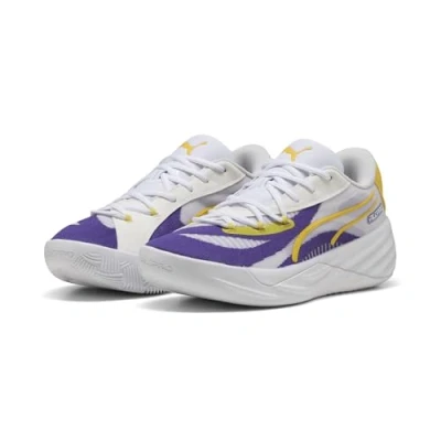 Abbildung von Puma ALL PRO Nitro Basketballschuh, Herren, Größe: 39, Team violet/pelé yellow Textil/synthetik