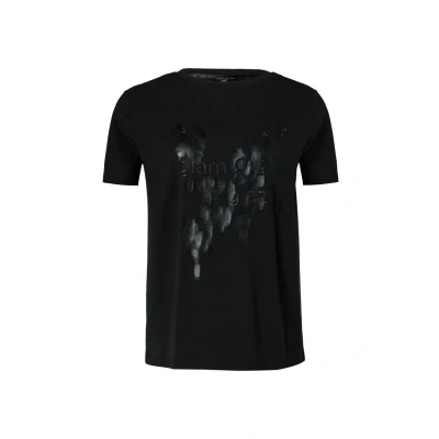 Abbildung von comma MIT Artwork Tshirt print, Damen, Größe: 34, Schwarz