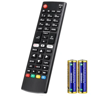 Abbildung von Universal für LG Fernbedienung Smart TV,Geeignet Alle Original Fernseher AKB75095308 AKB75095307 AKB73715601,Mit Batterie