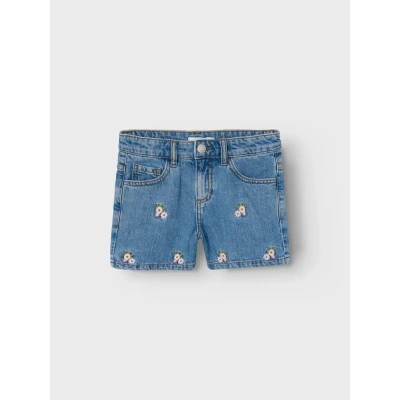 Abbildung von NAME IT Mädchen Nkfbella Reg Dnm Shorts 3674 be Noos, Medium Blue Denim, 134