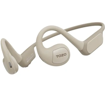 Abbildung von TOZO OpenReal Kopfhörer Kabellos Bluetooth 5.3 Open Ear Kopfhörer, Dual Mic ENC Anruf Noise Cancelling mit Premium Sound, Luftleistungs Sportkopfhörer für Laufen Radfahren Wandern