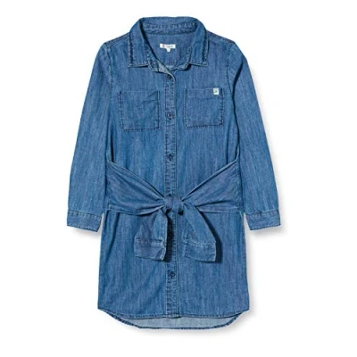 Abbildung von Noppies Mädchen G Dress ls Somerset Kinderkleid, Medium Wash P534, 92