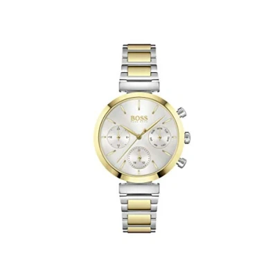 Abbildung von BOSS Multi Zifferblatt Quarz Uhr für Damen mit Zweifarbiges Edelstahlarmband 1502550