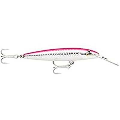 Abbildung von Rapala Countdown Magnum Angelköder Angelzubehör mit Abachiholz Konstruktion Salzwasser Spinnköder Lauftiefe 4.5 5.4m Fischköder 14cm, 36g Hergestellt in Estland Hot Pink UV