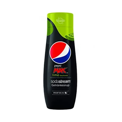Abbildung von SodaStream Sirup Pepsi Max Lime 1x Flasche ergibt 9 Liter Fertiggetränk, Sekundenschnell zubereitet und immer frisch, 440 ml (1er Pack)