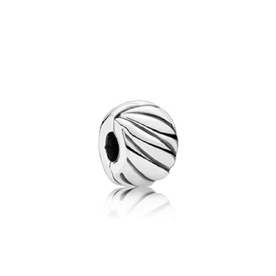 Abbildung von Pandora Feathered CLIP Charm, Damen, Größe: One Size, Sterling silver