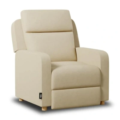 Abbildung von Nalui Sessel Wohnzimmer, Fernsehsessel (77 x 87 98 cm) mit Verstellbarer Beinablage, Manueller Drucköffnung und Verstärkter Struktur. Relaxsessel Liegefunktion 160 Beige