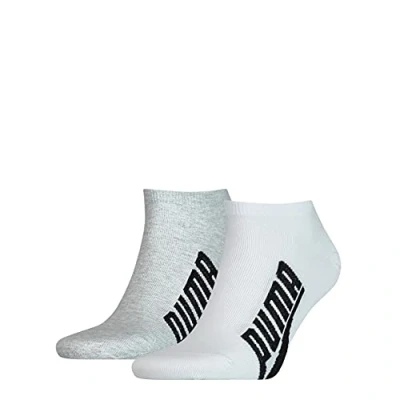 Abbildung von Puma Unisex Sneaker Socken, Weiß/Grau/Schwarz, 39/42 (3er Pack)
