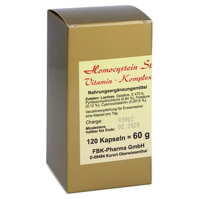 Abbildung von Homocystein Stoffwechsel vitamin komplex 120 St