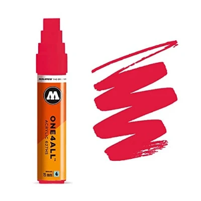 Abbildung von Molotow Permanentmarker One4All 627 HS nachfüllbar 15mm verkehrsrot