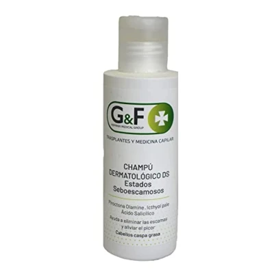 Abbildung von Seborrhoisches Dermatitis Shampoo. Shampoo für seborrhoische dermatitis. Erleichtert das Entfernen von Schuppen. in 125ml Flasche. fettiges Haar. Schampoo duschgel.