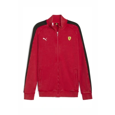 Abbildung von Puma Scuderia Ferrari T7 Jacke Herren Mit Plain Rosso Corsa Größe: S