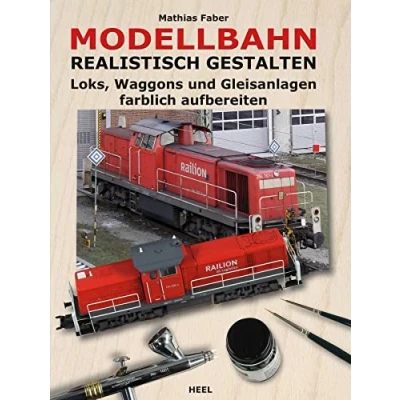 Abbildung von Modellbahn realistisch gestalten: Loks, Waggons und Gleisanlagen farblich aufbereiten