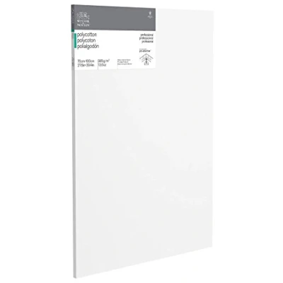 Abbildung von Winsor &amp; Newton 6206034 Professional Keilrahmen aus Baumwollmischgewebe, 385 g/m², 3 fach grundiert, mittlere Körnung, ideal für die Ölfarben und Acrylfarben 70x100cm