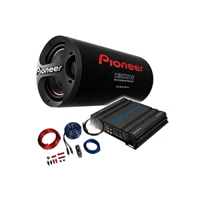 Abbildung von Mediadox Pioneer/Crunch Basspaket 2 Kanal Endstufe/Verstärker+30cm Subwoofer+Kabel Set/TS WX306T + GPX 500.2 KABELKIT