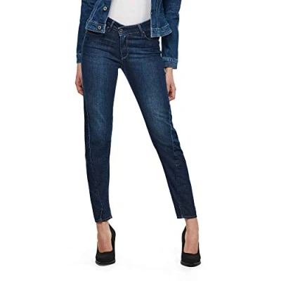 Abbildung von G STAR RAW Damen Joci 3D Mid Slim Jeans, Blau (worn in cobalt D15310 C046 B180), 26W / 28L