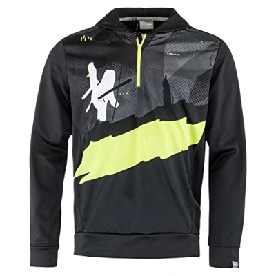 Abbildung von HEAD RACE Hoodie PRINT Men , schwarz/gelb L