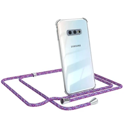 Abbildung von EAZY CASE Handykette kompatibel mit Samsung Galaxy S10e Handyhülle Umhängeband, Handykordel Schutzhülle, Silikonhülle, Hülle Band, Stylische Kette für Smartphone, Unicorn