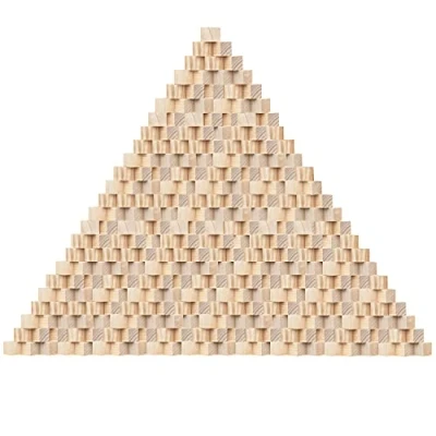 Abbildung von Kurtzy Deko Holz Würfel (300 Stück) 1 x 1cm Kleine Holzwürfel Natürliche Blanko aus Kiefernholz Pädagogische Bastelwürfel für DIY, Stempel, Kunst &amp; Handwerk, Puzzles, Zahlen