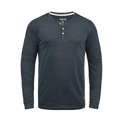 Abbildung von Solid Sdvolko Langarmshirt, Herren, Größe: Large, Mottled blue