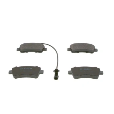 Abbildung von BOSCH 0 986 494 500 Bremsbelagsatz Low Metallic inkl. Verschleißwarnkontakt mit Anti Quietsch Blech, Montageanleitung RENAULT: MASTER 3 Bus