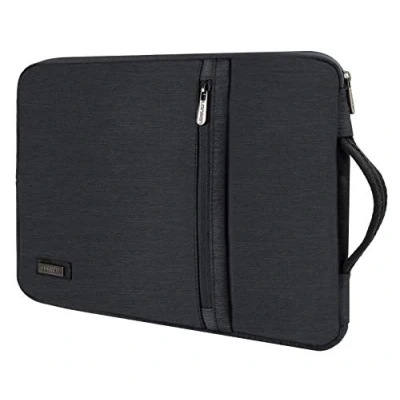 Abbildung von LONMEN 14 Zoll Wasserdicht Laptop Sleeve Hülle Tasche Laptophülle Notebook mit Griff für 14&quot; HP Stream 14/2017 Lenovo ThinkPad X1 Yoga / A475 Laptop, Dunkelgrau