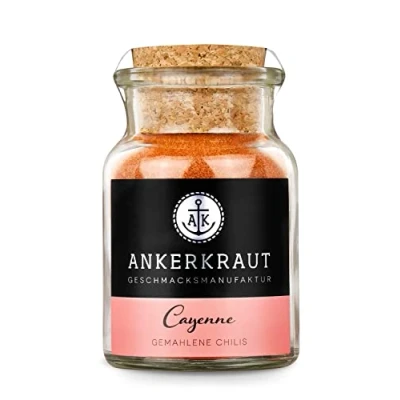 Abbildung von Ankerkraut Cayennepfeffer, gemahlen, scharfes Cayennepfeffer Pulver kaufen, 60g im Korkenglas