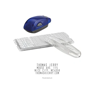 Abbildung von COLOP Stamp Mouse 20 Set, Stempel zum Selbst setzen, inkl. Typenset und Pinzette