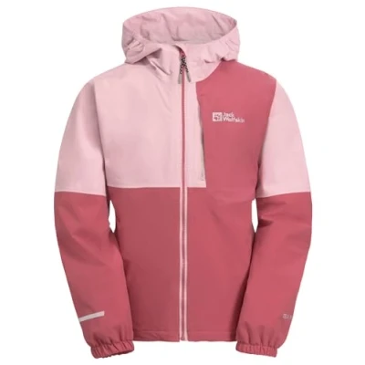 Abbildung von Jack Wolfskin Actamic Regenjacke / wasserabweisende Jacke für Kinder, Größe: 152, Soft pink