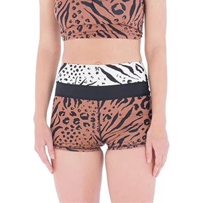 Abbildung von Hurley Damen Swim Short Bikini Bottoms, Animix Latte, M