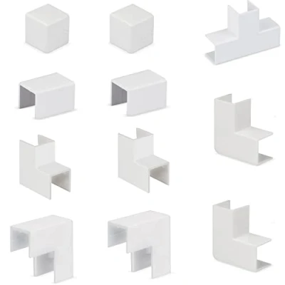 Abbildung von Lion Electric Kabelkanal Verbindungsstücke Multipack 25x16mm 11 Stücke zum Verbinden mehrerer Kabelkanalprofile zur Kabelführung, Kabelmanagement Zubehör Set für die Montage der Kabelkanäle