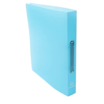 Abbildung von Exacompta 54972E Ringhefter Chromaline aus flexiblem Kunststoff 2 O Ring Mechanik DIN A4 Füllhöhe 30 mm Rücken 40 blau Ringbuch Hefter ideal für Büro und Schule