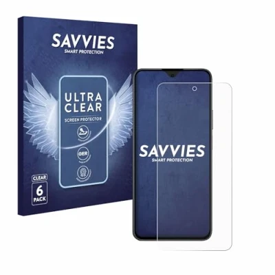 Abbildung von Savvies 6 Stück Schutzfolie für Honor 90 Smart Displayschutz Folie Ultra Transparent