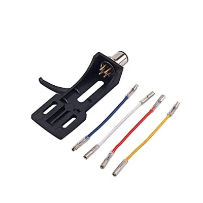 Abbildung von Alnicov Plattenspieler Headshell Halterung,Plattenspieler Halterung,Universal Phono mit 4 Kabeldrähten für Verschiedene LP