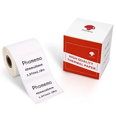 Abbildung von Phomemo M110 Etikett Multifunktional Thermo selbstklebendes Etikett,1.97&quot;x1.18&quot; (50x30mm),kompatibel mit M200 M120 M220 M221 M108 M102 M100 M150 M250 M260 Etikettendrucker, 230/Rolle