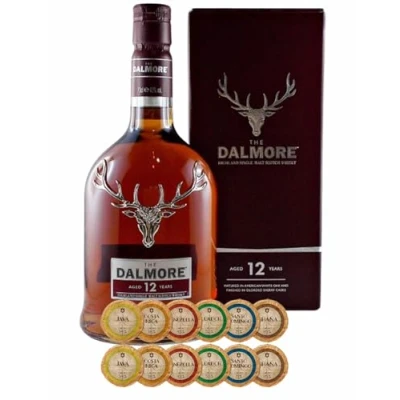 Abbildung von The Dalmore 12 Jahre Single Malt Whisky + Edelschokoladen in 6 Sorten