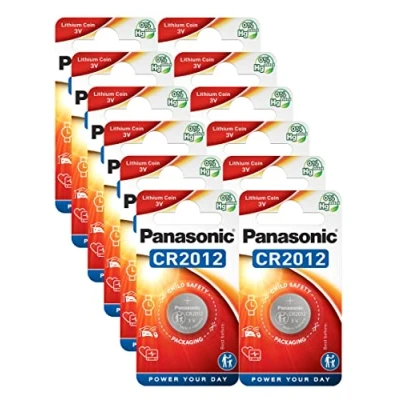 Abbildung von Panasonic CR2012 Lithium Akku, 3 V, 12 Stück
