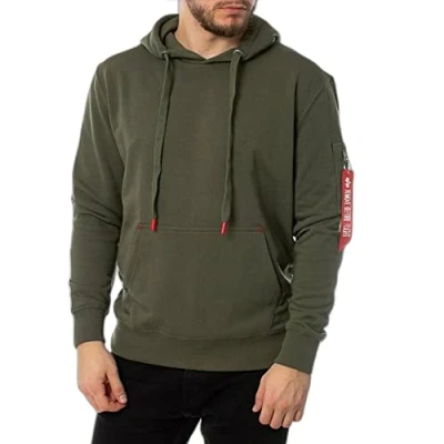Abbildung von Alpha Industries Space Shuttle Kapuzenpullover, Herren, Größe: 3XL, Dark olive
