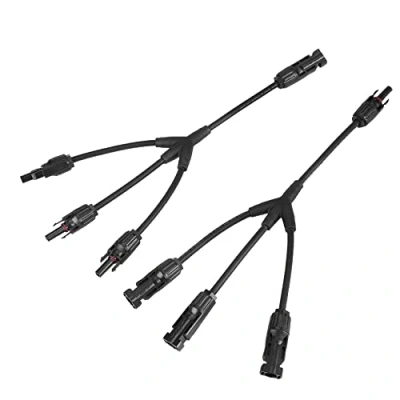 Abbildung von TRAMILY Solar Panel Adapter Kabel Y Ast Stecker 3 Connector M/FFF &amp; F/MMM (1 Paar)