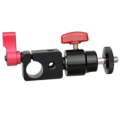 Abbildung von CAMVATE Kamera 15 mm Rod Clamp Adapter Articulated Mini Ball Kopf mit 1/4&quot; 20 Gewinde Schraube