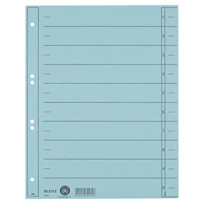Abbildung von 100 x Leitz Trennblatt A4 230g/qm hellblau