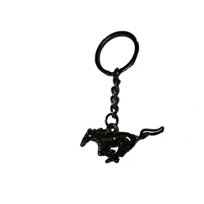 Abbildung von Ford Mustang Pony Schlüsselanhänger Schwarz