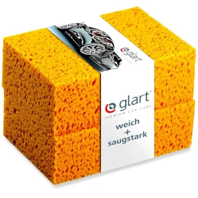 Abbildung von Glart Schwamm 44WSN 2er Set Natur Waschschwämme für Autowäsche, Lack, 18x12x6 cm