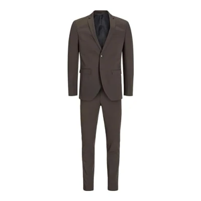Abbildung von Jack &amp; Jones Premium Franco Anzug mulch, Herren, Größe: 48, Mulch