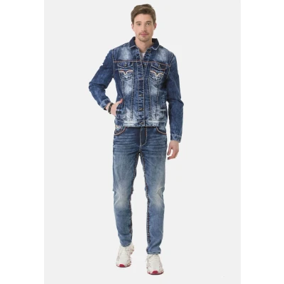 Abbildung von Cipo &amp; Baxx Jeansjacke, Herren, Größe: Medium, Blue