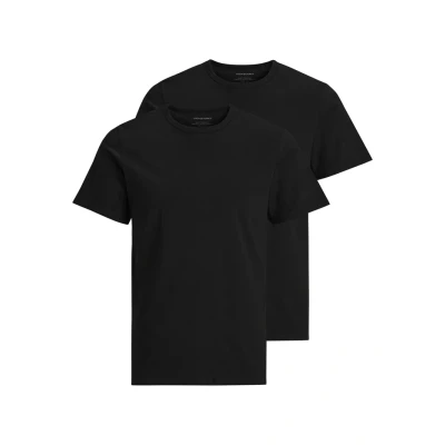 Abbildung von Jack &amp; Jones Jacbasic CREW NECK TEE 2 PACK Unterhemd/shirt, Herren, Größe: XL, Black