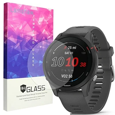 Abbildung von Onetuo Displayschutzfolie Kompatibel für Garmin Forerunner 255/ 255S Smartwatch, 9H Härte Panzerglas Schutzfolie Smartwatch (3 Pack, 255)