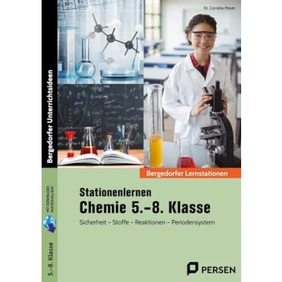 Abbildung von Stationenlernen Chemie 5. 8. Klasse: Sicherheit Stoffe Reaktionen Periodensystem (Bergedorfer® Lernstationen)